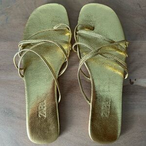 ZARA GOLD SANDAL